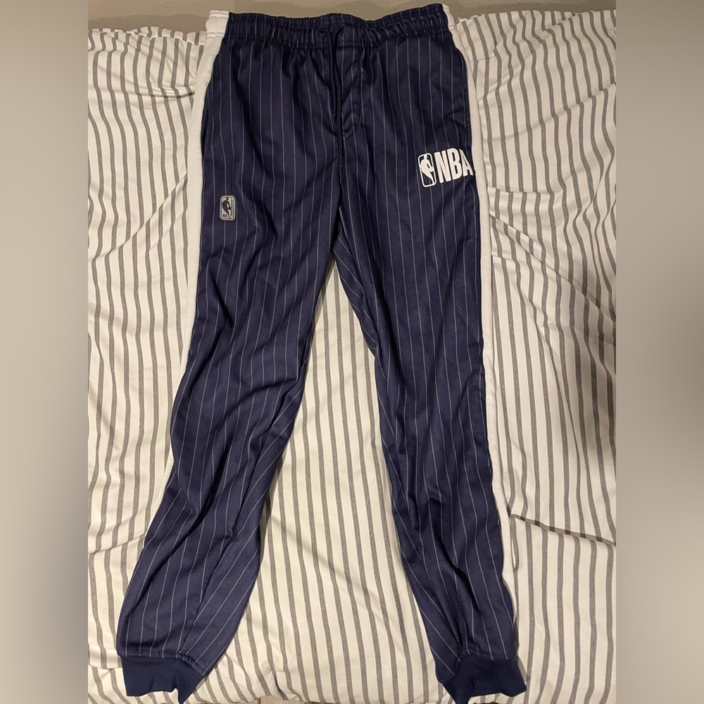 NBA Official Striped Sweatpants Size M Unisex